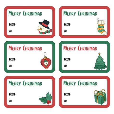 Printable Free Christmas Labels