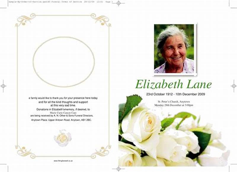 Printable Funeral Program