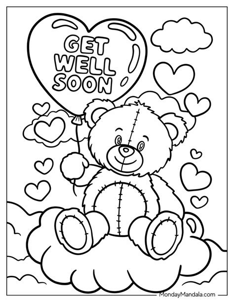 Printable Get Well Coloring Pages