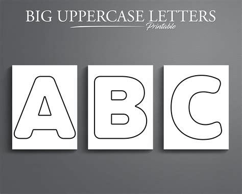 Printable Giant Alphabet Letters