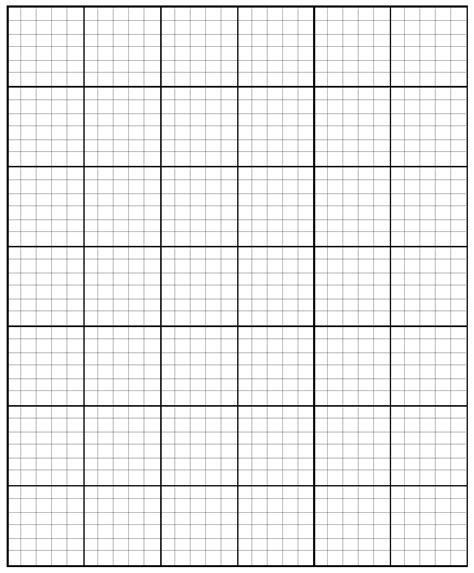 Printable Graph Paper 1/4 Inch