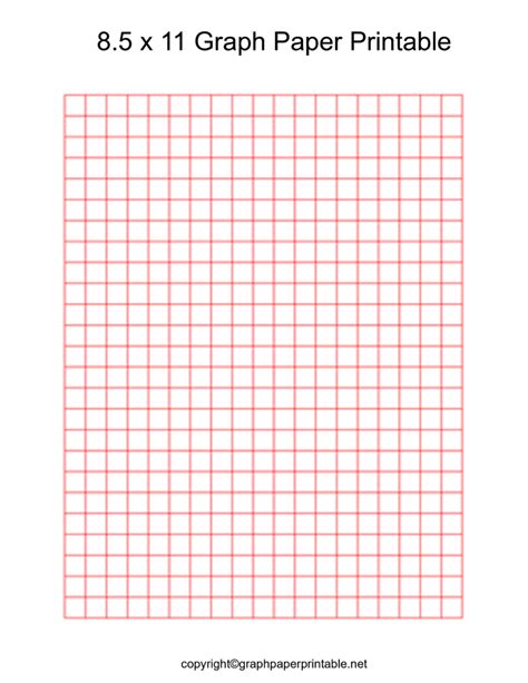Printable Graph Paper 8 5 X 11