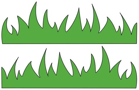 Printable Grass Template