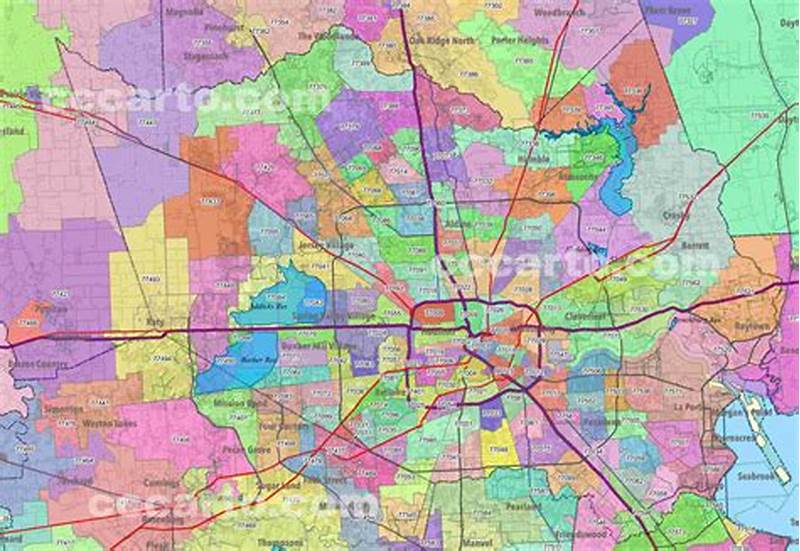 Printable Harris County Zip Code Map