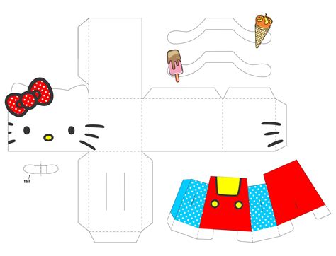 Printable Hello Kitty Paper Crafts