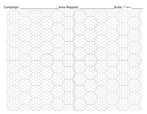 Printable Hex Map