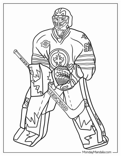 Printable Hockey Coloring Pages