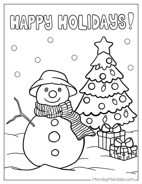 Printable Holiday Pictures To Color
