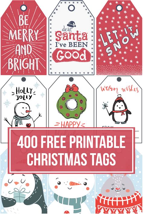 Printable Holiday Tags For Gifts