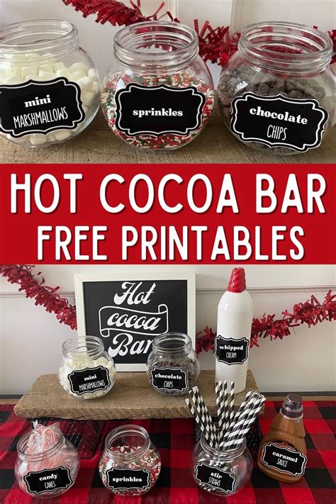 Printable Hot Chocolate Labels