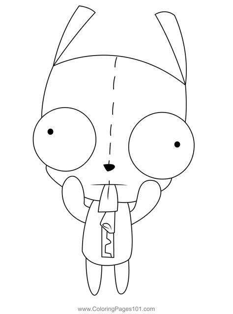 Printable Invader Zim Coloring Pages