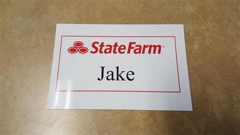 Printable Jake From State Farm Name Tag