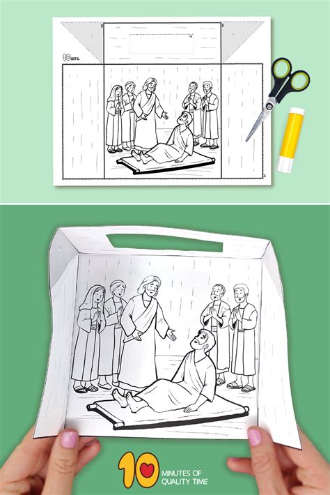Printable Jesus Heals A Paralyzed Man Craft
