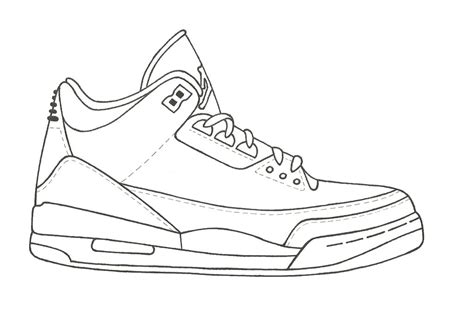 Printable Jordan Shoes Template