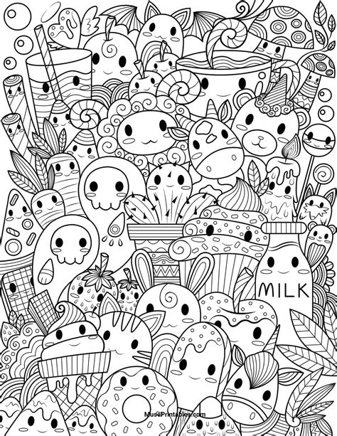 Printable Kawaii Coloring Pages