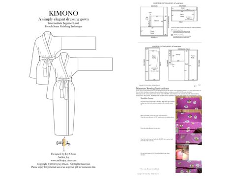 Printable Kimono Pattern Free