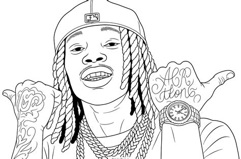 Printable King Von Coloring Page