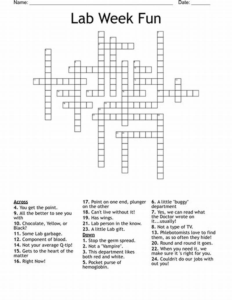 Printable Lab Week Games