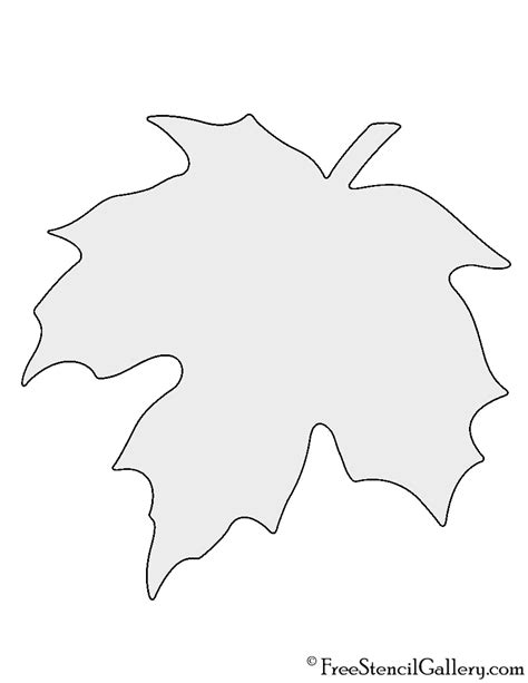 Printable Leaf Stencil