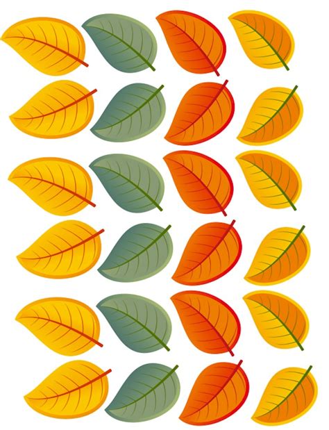 Printable Leaves In Color