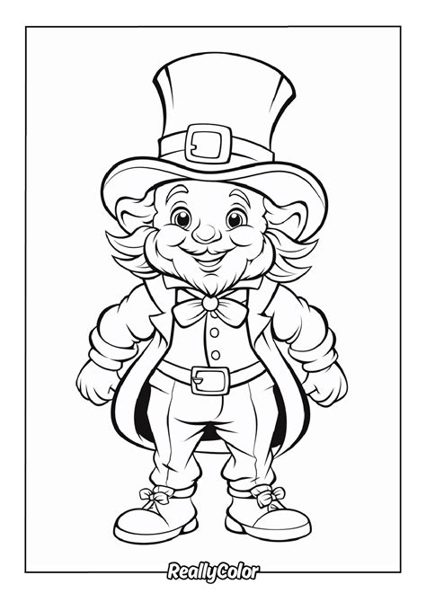 Printable Leprechaun Coloring Pages