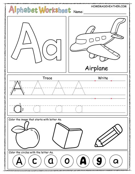 Printable Letter A Worksheets