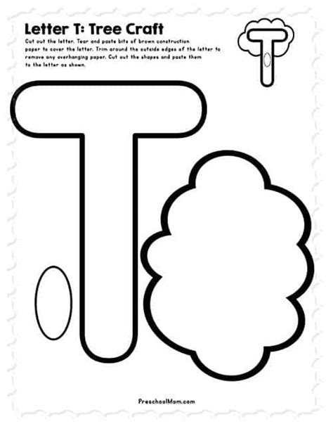 Printable Letter T Crafts