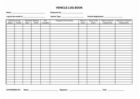 Printable Log Book