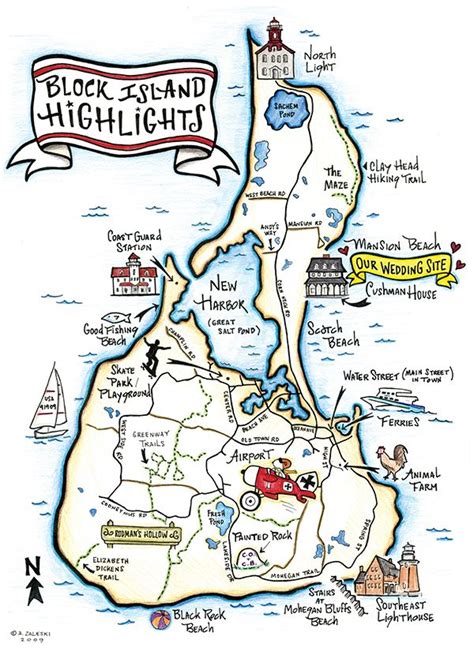 Printable Map Of Block Island