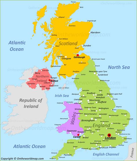 Printable Map Of Britain