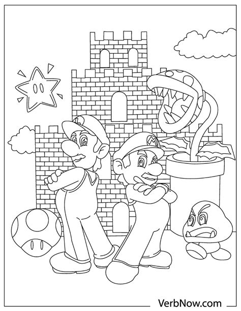 Printable Mario Brothers Coloring Pages