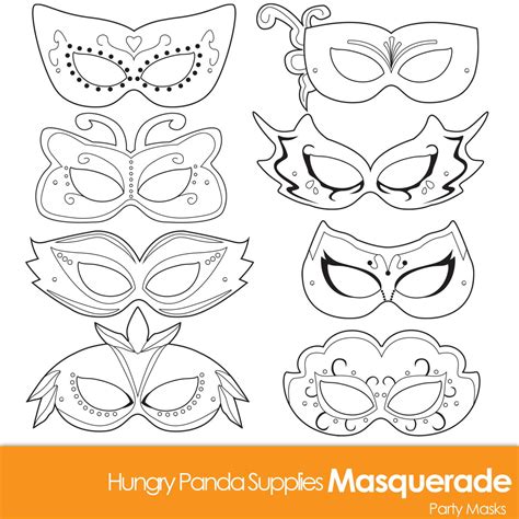 Printable Masquerade Mask Template