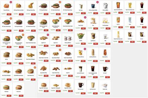 Printable Mcdonalds Menu With Prices
