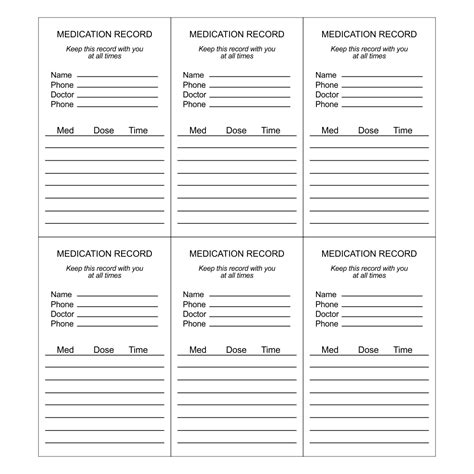 Printable Medication Labels