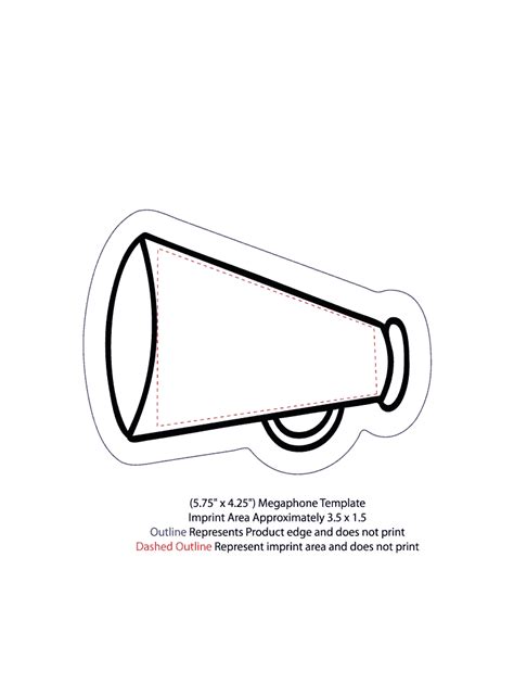 Printable Megaphone Template