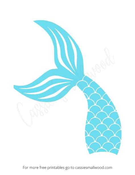 Printable Mermaid Tail Template