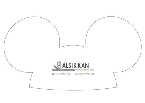 Printable Mickey Mouse Hat Template