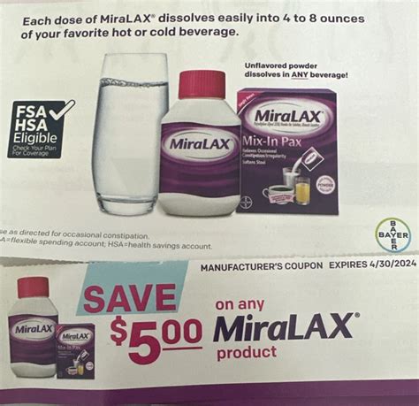Printable Miralax Coupons