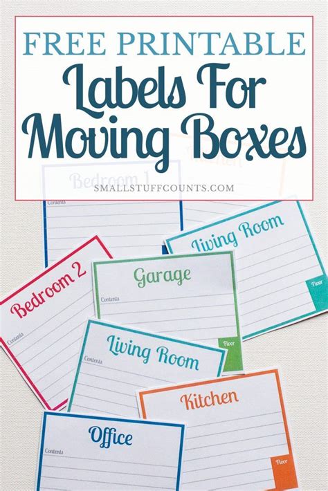 Printable Moving Labels