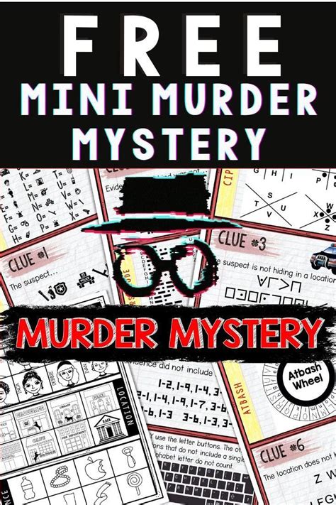 Printable Murder Mystery Game