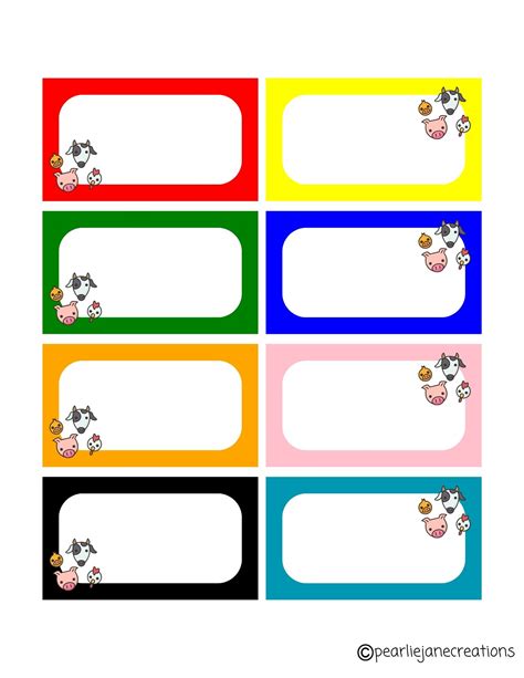 Printable Name Tags For Cubbies
