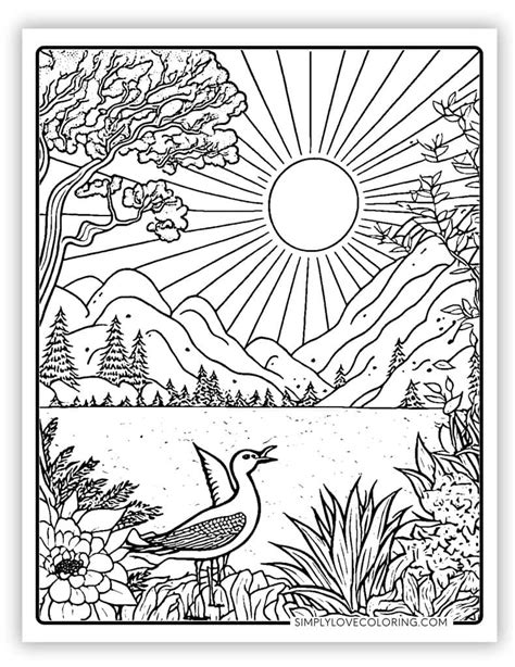 Printable Nature Coloring Pages