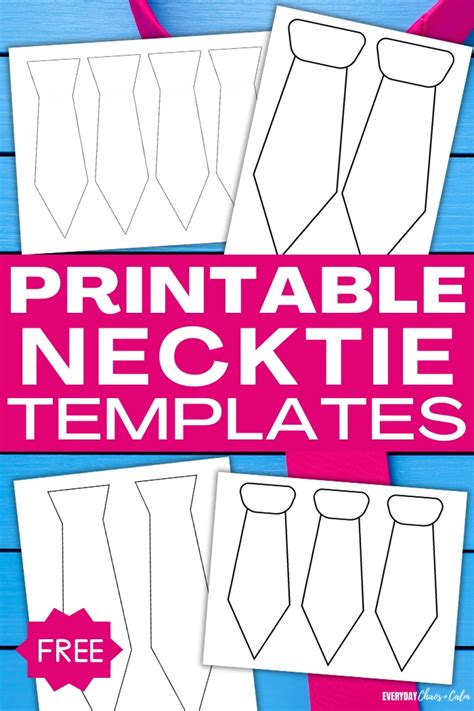 Printable Necktie Template