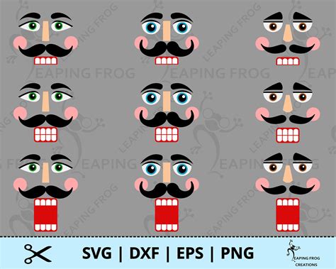 Printable Nutcracker Face