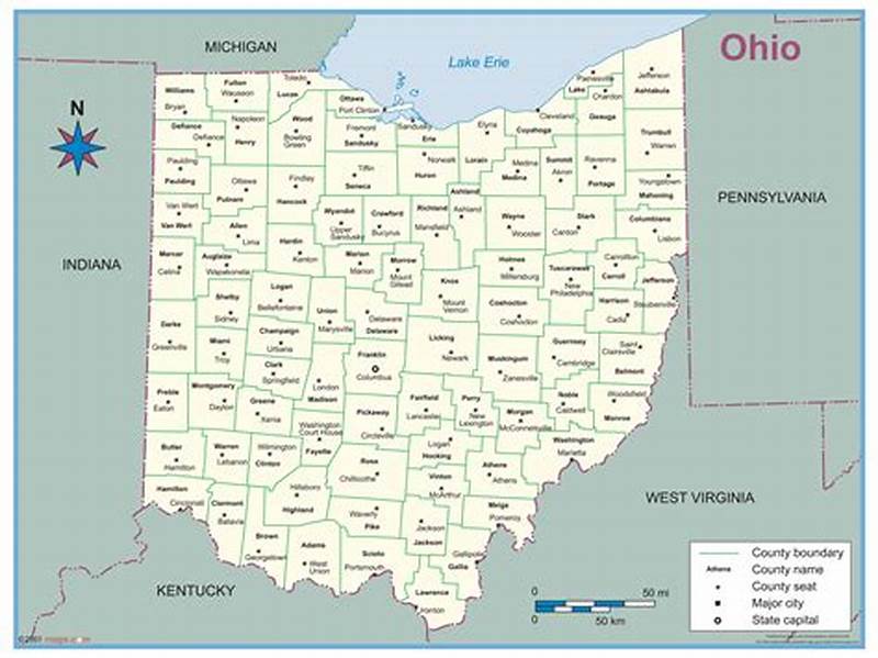Printable Ohio Zip Code Map