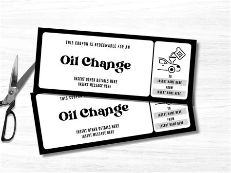 Printable Oil Change Coupon
