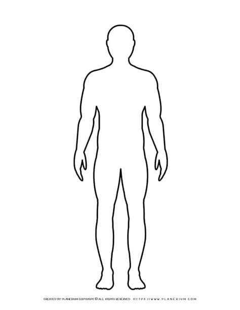 Printable Outline Of A Body