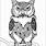 Printable Owl Coloring Pages For Adults
