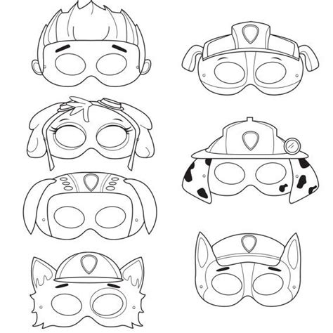 Printable Paw Patrol Masks