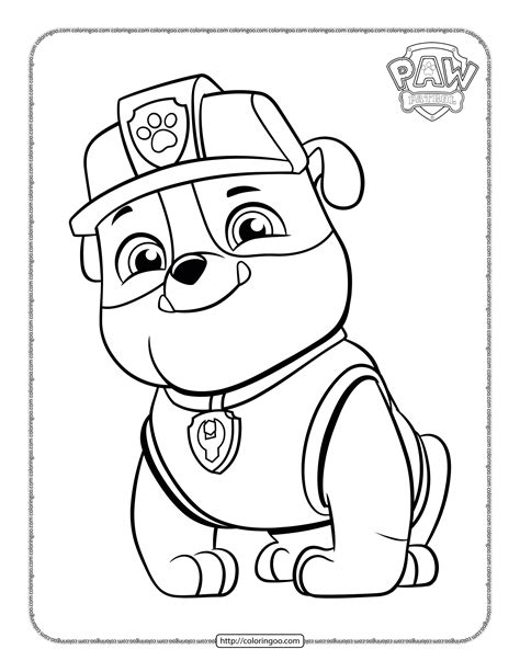 Printable Paw Patrol Rubble